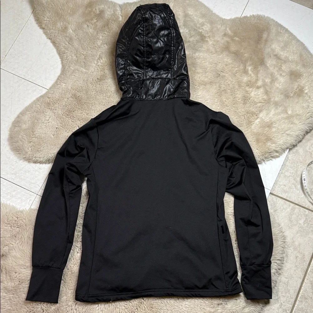 Camp David Fleece Puffer Jacket Black Women's Small Classic Timeless - Picture 2 of 7
